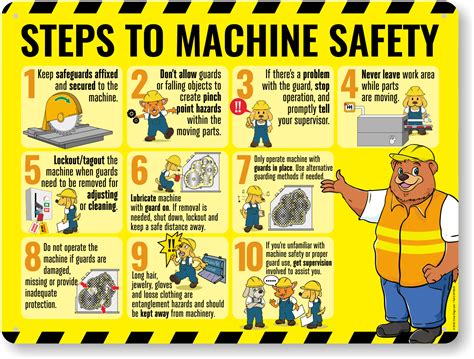 cnc machine safety poster|heavy equipment safety poster.